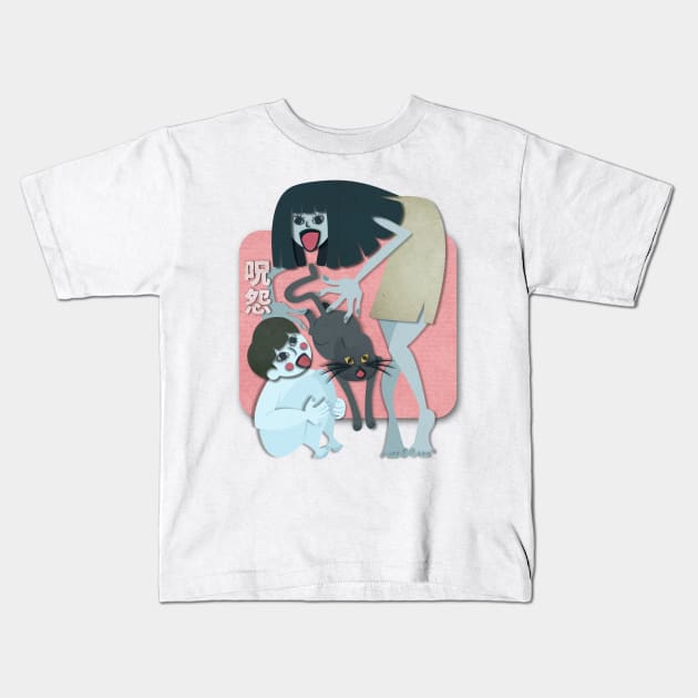 JuOn The Grudge Kids T-Shirt by anasoranasser